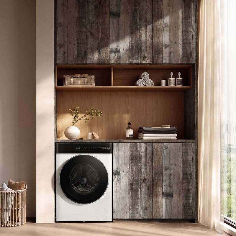 Livebor Gray Shiplap Peel and Stick Wallpaper Wood Contact Paper 17.7â€x 196.8â€ Distressed Wood Wallpaper Peel and Stick Wooden Wall Gray Contact Paper Rustic Shiplap Plank for Walls and Countertops - Image 2